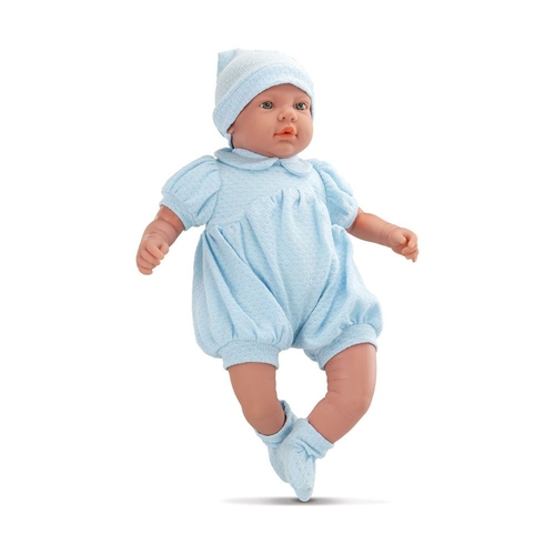 boneca bebe reborn menino corpo de silicone roupa azul com babador -  dominio imports - Boneca Reborn - Magazine Luiza