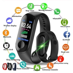 Relógio Bluetooth Inteligente Smartband M3 Monitor Cardiaco Lançamento Menor preço em Relógio Bluetooth Inteligente Smartband M3 Monitor Cardiaco Lançamento