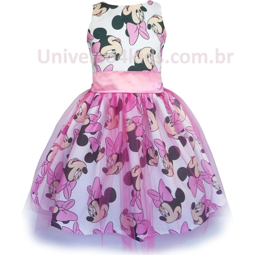 minnie rosa vestido