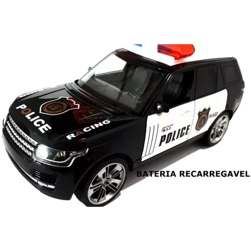 Carrinho Controle Remoto Policia Ranger Bateria