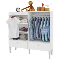 Cômoda/Guarda Roupas Infantil Montessoriano Branco - Art In Móveis Menor preço em Cômoda/Guarda Roupas Infantil Montessoriano Branco - Art In Móveis