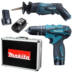 Furadeira/parafusadeira De Impacto + Serra Sabre A Bateria 12v Recarr. Bivolt - Dk1205x - Makita Menor preço em Furadeira/parafusadeira De Impacto + Serra Sabre A Bateria 12v Recarr. Bivolt - Dk1205x - Makita