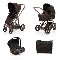 Kit COMO4 Carrinho + Moisés + Bolsa Woven Black + Bebê Conforto Style Street (Cinza) - ABC Design Menor preço em Kit COMO4 Carrinho + Moisés + Bolsa Woven Black + Bebê Conforto Style Street (Cinza) - ABC Design