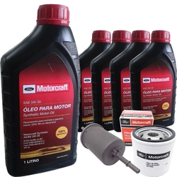 Kit troca de óleo 5 litros Motorcraft 5W30 e filtros - Ford Ka Ecosport Fiesta Zetec Rocam Menor preço em Kit troca de óleo 5 litros Motorcraft 5W30 e filtros - Ford Ka Ecosport Fiesta Zetec Rocam