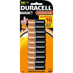 Pilha Alcalina AA Duracell cartela c/ 16 pilhas - CAR / 16 é ruim? Pilha Alcalina AA Duracell cartela c/ 16 pilhas - CAR / 16 é boa?