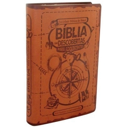 Bíblia das Descobertas Para Adolescentes - Luxo Marrom Menor preço em Bíblia das Descobertas Para Adolescentes - Luxo Marrom