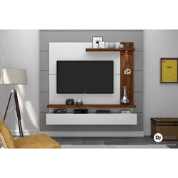 Painel Home Lira Branco/Rústico Malbec para TV de até 50 polegadas - DJ Móveis é boa?