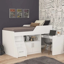 Cama Infantil Multifuncional com Armário Bianca Cimol Branco Menor preço em Cama Infantil Multifuncional com Armário Bianca Cimol Branco