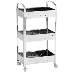 Menor preço em Organizador Suprema 40 X 28 X 77 Cm Inox 2098/200 - Brinox