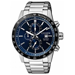 Citizen Masculino Redondo Analogico Calendario Chron Az/pr Aco Tz31169f Menor preço em Citizen Masculino Redondo Analogico Calendario Chron Az/pr Aco Tz31169f