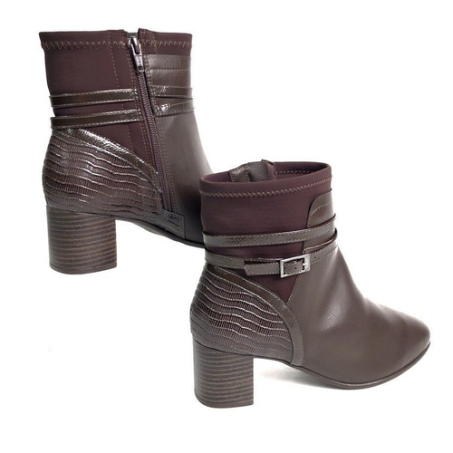 ankle boot salto grosso baixo