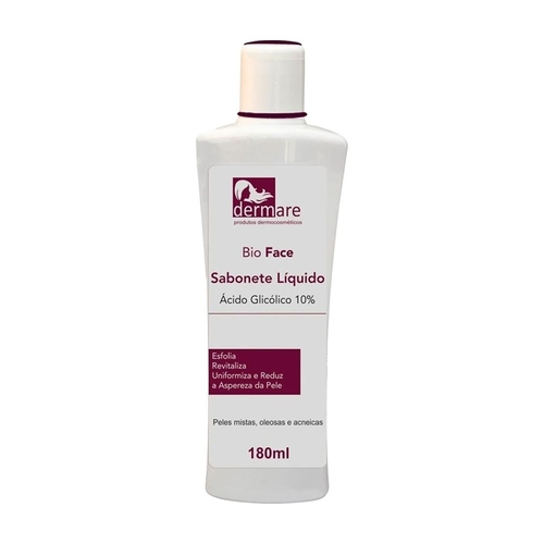 Qual o preço do(a)Sabonete Liquido Ácido Glicólico 10% Bio Face 180ml Dermare Sabonete Liquido Ácido Glicólico 10% Bio Face 180ml Dermare