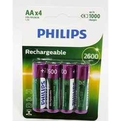 Pilha Recarregável Aa Com 4 2600mah R6b4az60/97-philips é boa?