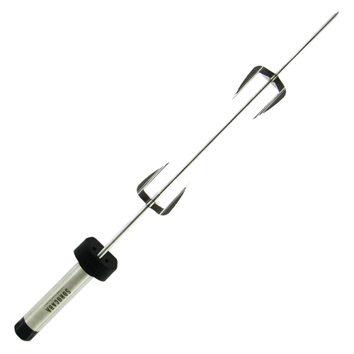 Espetoflex Espeto Giratório Em Aço Inox Movido A Pilha 65 Cm