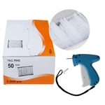 Kit 1 Aplicador Tag + 5000 Pinos + 1000 Etiquetas P/ Roupas
