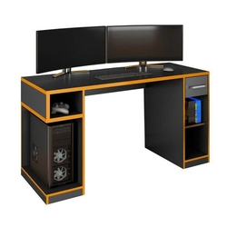 Mesa Gamer IDL XP 1000 Pro Preto/Laranja - Germai Móveis Menor preço em Mesa Gamer IDL XP 1000 Pro Preto/Laranja - Germai Móveis