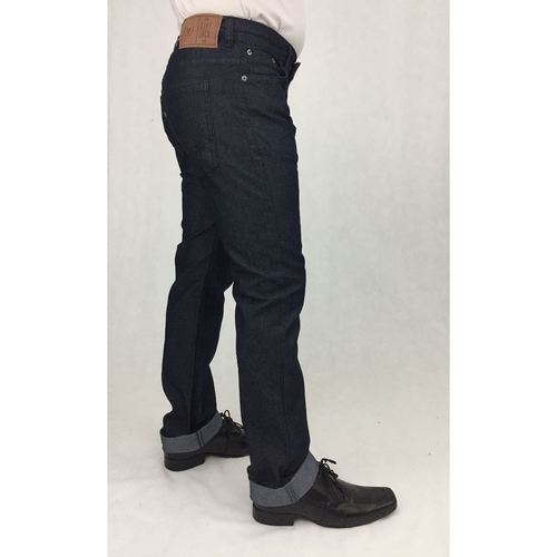 Calça Jeans Masculina Com Elastano Vilejack Básica Tradicional Azul 38