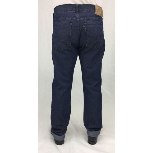 Calça Jeans Masculina Com Elastano Vilejack Básica Tradicional Azul 38