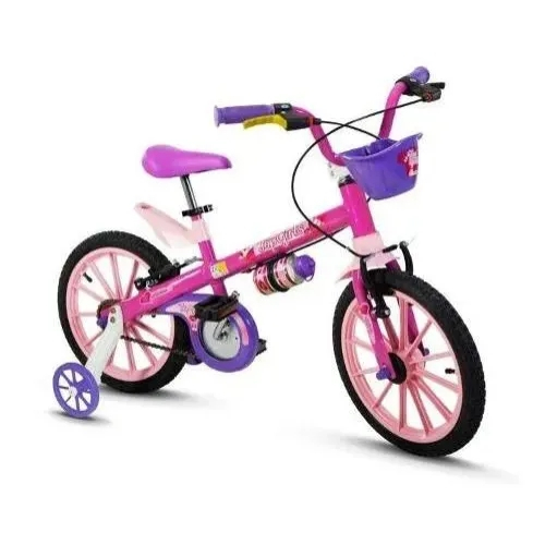 Bicicleta Infantil Nathor Aro16 Menina Top Girls 5 A 8 Anos Bicicleta Infantil Nathor Aro16 Menina Top Girls 5 A 8 Anos