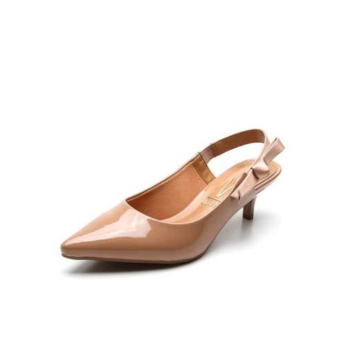 scarpin vizzano nude salto baixo