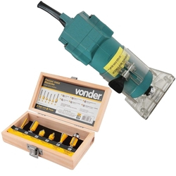 Tupia Manual Laminadora 350W com Jogo de Fresa 220v Menor preço em Tupia Manual Laminadora 350W com Jogo de Fresa 220v
