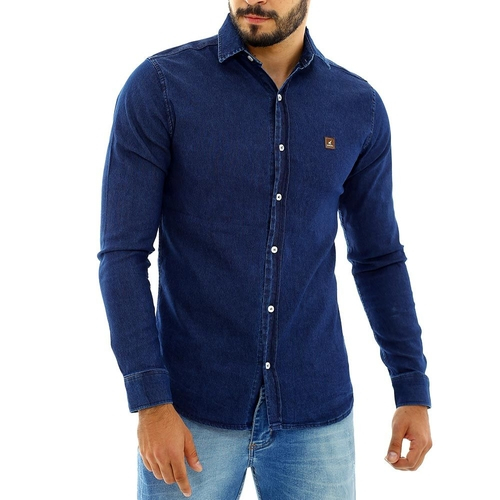 camisa jeans slim