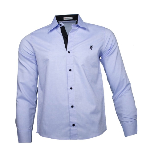 camisa masculina azul claro