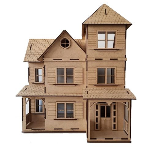 Casa Casinha Em Mdf Para Polly, Barbie Pocket E Similares Modelo C14