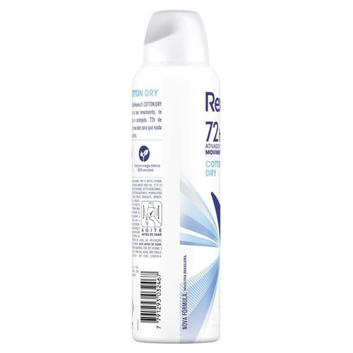 Desodorante Rexona Motion Sense Cotton Dry - Feminino 150ml - (Link de  venda abaixo) 