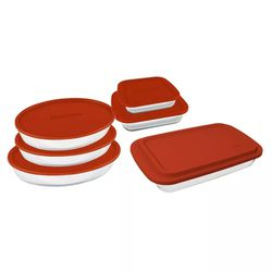 Conjunto de Assadeiras de Vidro com Tampa Marinex 6 Peças - Vermelha é boa?