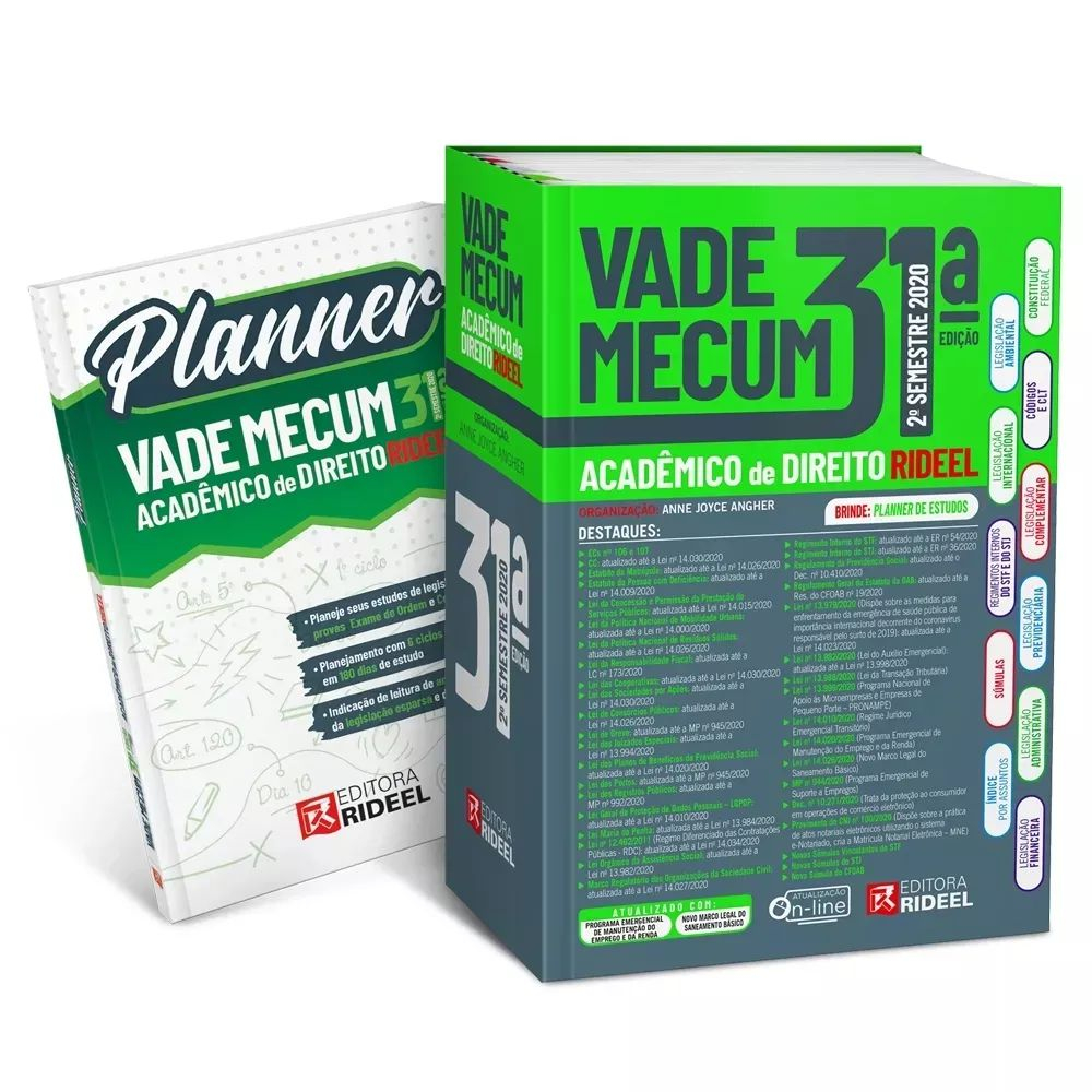 Livro - Vade Mecum Acadêmico De Direito + Planner - 31ª Ed. No Shoptime