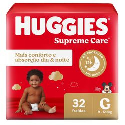 Fralda Huggies Supreme Care G - 32 Fraldas Menor preço em Fralda Huggies Supreme Care G - 32 Fraldas
