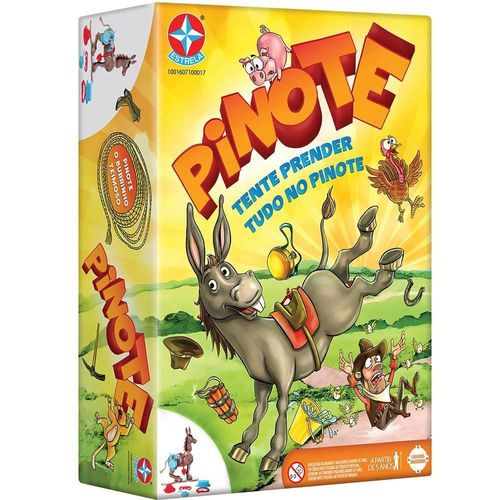 Jogo Pinote Burrinho Teimoso 14 Peças Divertido Estrela