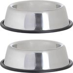 Comedouro Pet em Aço Inox 2 Peças Tamanho M 250ml - Basic+