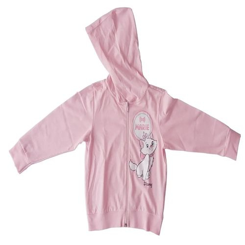 Blusa Infantil Disney Gata Marie Menina - Rosa Claro