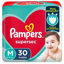 Fraldas Pampers Supersec M - 30 Unidades é boa?