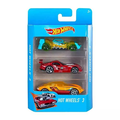 Carrinhos Hot Wheels Com 3 Unidades Sortidos Mattel