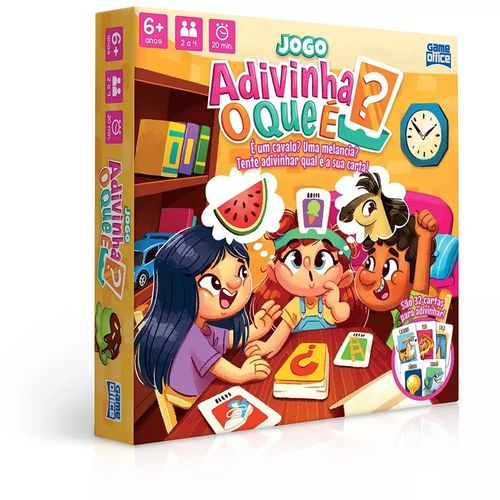 Jogo Tabuleiro Infantil O que é O que é Adivinha Bichos 90 Cartas