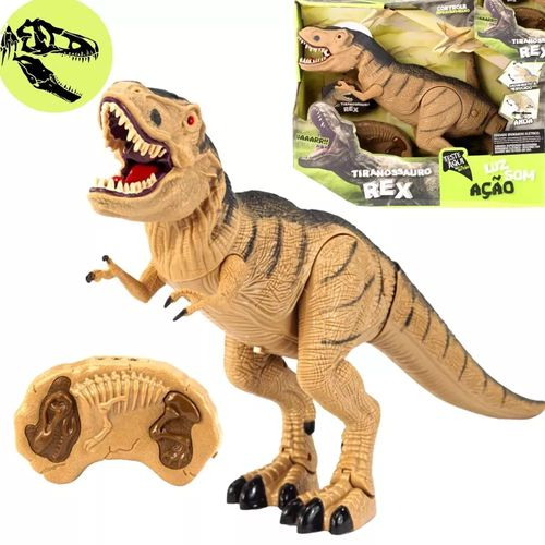 Brinquedo Dinossauro Rex Safari Dinossauro Carro E Boneco em