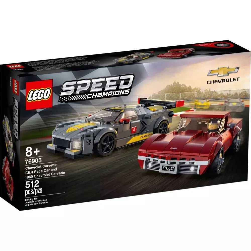 LEGO® Chevrolet Corvette C8. R Race Car e 1968 em Promoção na