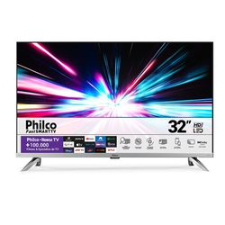 Smart TV LED 32" Philco PTV32G7 Roku TV Dolby Audio 2 HDMI 1 USB - Prata Menor preço em Smart TV LED 32" Philco PTV32G7 Roku TV Dolby Audio 2 HDMI 1 USB - Prata