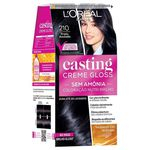 Tintura Semi-Permanente Casting Creme Gloss 210 Preto Azulado L'Óreal Paris 