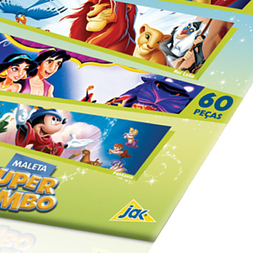 Quebra Cabeça Maleta Super Combo Feminino 1000 Peças Disney