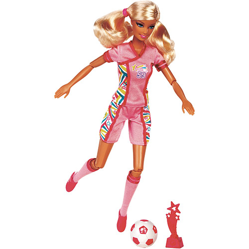 Boneca - Barbie Jogadora De Futebol - Rosa MATTEL