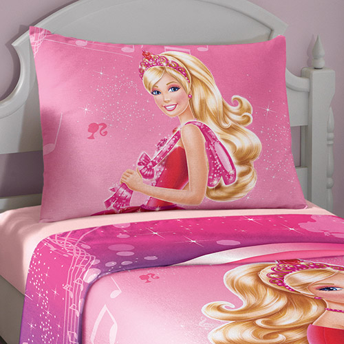 Jogo De Cama Solteiro Estampado Barbie Lepper 2 Pçs - Barbie