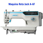 Maquina de costura reta eletronica transporte duplo dente E agulha jack A6F - 220 V