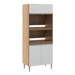 Torre Quente Armário de Cozinha Modulado 80 x 202 Cm mdp Branco 0453 Menor preço em Torre Quente Armário de Cozinha Modulado 80 x 202 Cm mdp Branco 0453