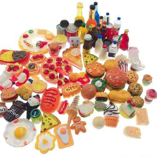 110 Miniaturas Comida Panelas Cozinha p/ Boneca Barbie Top em