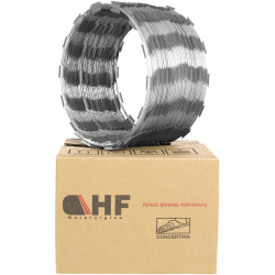 Cerca concertina simples galvanizada 30cm caixa para 05 metros Menor preço em Cerca concertina simples galvanizada 30cm caixa para 05 metros