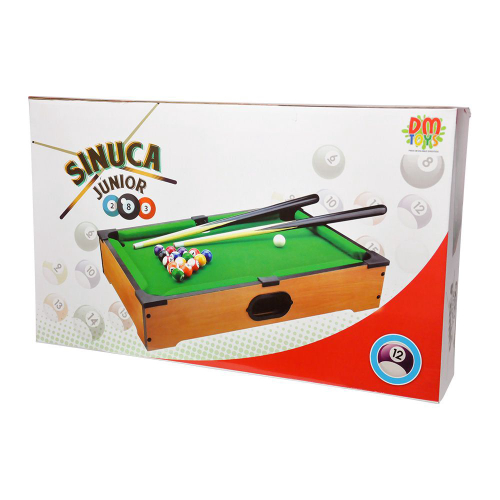 Jogo Bilhar Sinuca Snooker Mini Em Madeira